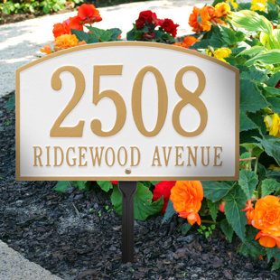 OLD CENTURY FORGE Legacy 2-Line Lawn Address Sign