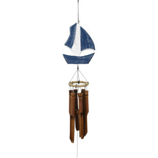 COHASSET GIFTS & GARDEN Wood Nautical & Beach Wind Chime