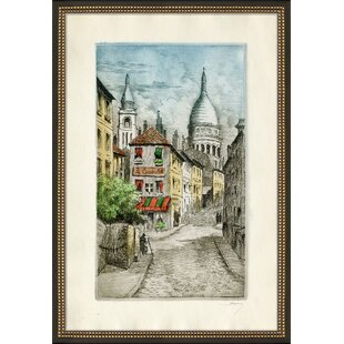 WENDOVER ART GROUP " Montmartre Rue Noryins " Painting Print