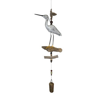 COHASSET GIFTS & GARDEN Heron Cohasset Bell Wind Chime