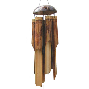 COHASSET GIFTS & GARDEN Wood Abstract Wind Chime