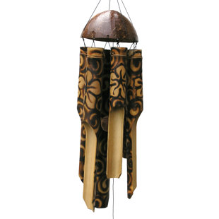 COHASSET GIFTS & GARDEN Wood Abstract Wind Chime