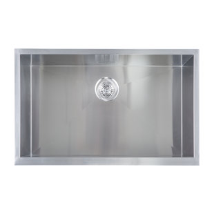 YOSEMITE HOME DECOR 32'' L Undermount Single Bowl Stainless Steel Kitchen Sink