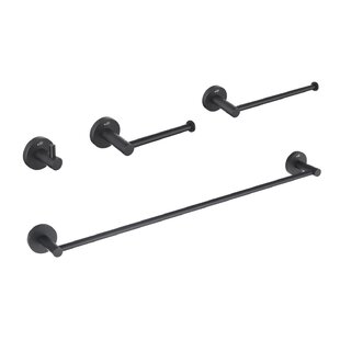 KIBI Circular 4 - Piece Bathroom Hardware Set