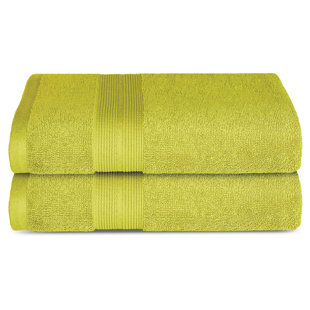 LAVISH TOUCH 100% Cotton Bath Towels (Set of 2)