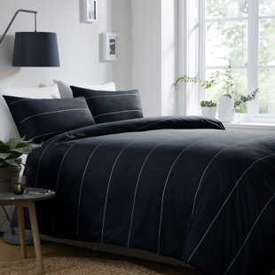 HOUSE OF HAMPTON Marley 180 TC Percale Duvet Cover Set