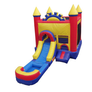 JINGO JUMP 24' x 13' Bounce House with Water Slide and Air Blower