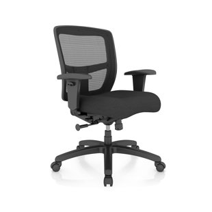 FRIANT Zone Ergonomic Task Chair with Elastomeric Mesh, Adjustable Arms, Nylon Base
