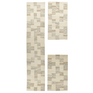 THEKO Runner Nakarta Geometric Hand Woven Area Rug Set