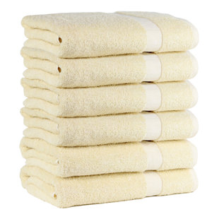 Fibertone By 1888 Mills Cotton Blend Terrycloth Bath Towels (Set of 6)