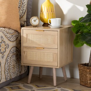 CORRIGAN STUDIO® Wilks 2 - Drawer Nightstand in Oak Brown