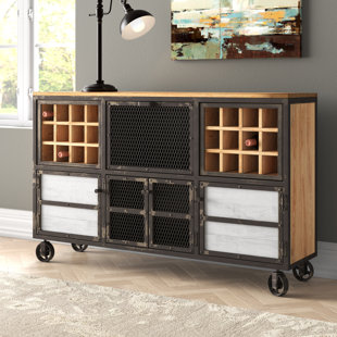 WILLISTON FORGE Winchcombe 150cm Solid Wood Bar Cabinet