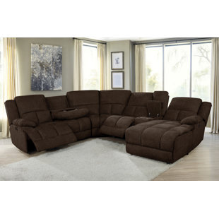 COASTER Belize 6 - Piece Upholstered Power Reclining Sectional