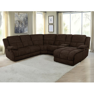 COASTER Belize 6 - Piece Upholstered Reclining Sectional