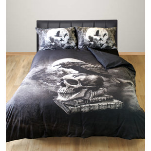 HAPPY LARRY Aayan Black White 144 TC Duvet Cover Set