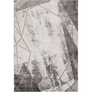 FAIRMONT PARK Flachgewebe-Teppich Jarod in Grau/Gold