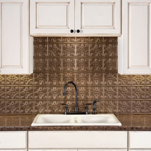 FASADE FASÄDE Traditional Style/Pattern 1 Decorative Vinyl 18in x 24in Backsplash Panel (Set of 5)