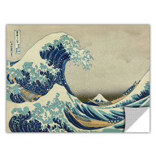 ARTWALL The Great Wave Off Kanagawa' by Katsushika Hokusai Removable Wall Decal