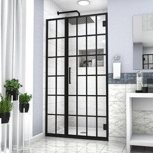 CHEETAH SOURCING 40" W x 72" H Door Opening Frameless Shower Door