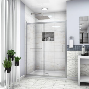 CHEETAH SOURCING 72" H Door Opening Frameless Shower Door