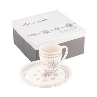 BELLEEK GROUP Let It Snow Bone China Coffee Mug