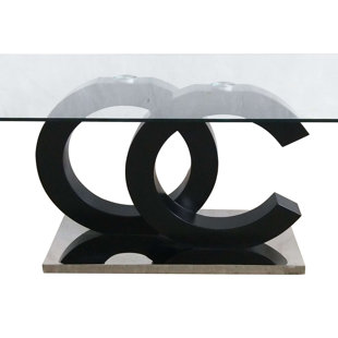 GLOBAL FURNITURE USA Glass Top Coffee Table