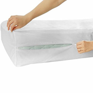 WHITE NOISE Encline Waterproof Zipper Mattress Protector Mattress Protector Case Pack