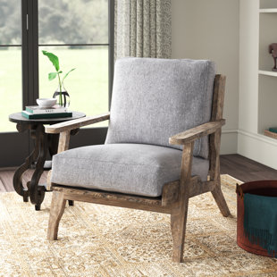 LAUREL FOUNDRY MODERN FARMHOUSE® Morabito Upholstered Wood Frame Accent Chair