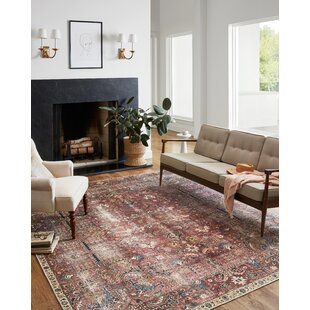 Chris Loves Julia x Loloi Jules Oriental Merlot Rug