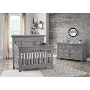 OXFORDBABY Convertible 2 -Piece Nursery Furniture Set