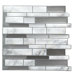 THOMAS AVENUE CERAMICS 1'' W x 4'' L Vinyl Peel and Stick Mosaic Tile