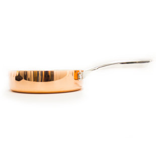 BERGHOFF Copper Tri-Ply 9.5" Covered Deep Skillet, Polished