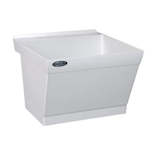 E.L. MUSTEE & SON Utilatub 23" x 23.5" Wall Mounted Laundry Sink