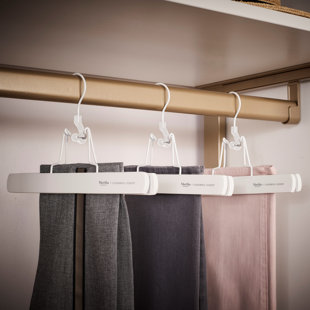 MARTHA STEWART California Closets® The Everyday System™ Wood Non-Slip Standard Hanger for Skirt/Pants (Set of 20)