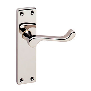 URFIC Victorian Scroll Short Lever Latch Door Handle (Set of 2)