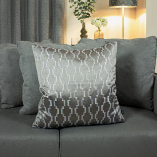 CANORA GREY Brayton Geometric Square Throw Cushion With Filling