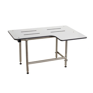 SEACHROME Reversible Wall Mount Folding Transfer Shower With Swing Down Legs