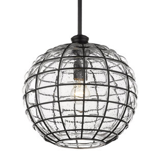 BREAKWATER BAY Arinze 1 - Light Matte Black Single Pendant