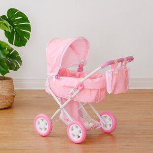 OLIVIA’S LITTLE WORLD BY TEAMSON KIDS Twinkle Stars Deluxe Baby Doll Stroller Pram