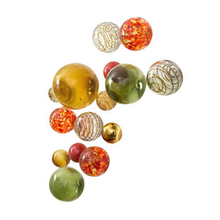 WORLDLY GOODS TOO Handmade Glass Abstract Wall Decor