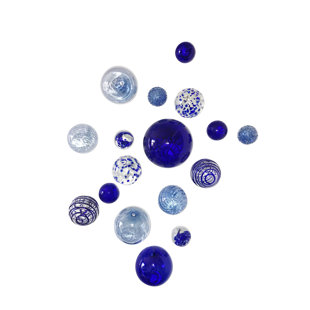 WORLDLY GOODS TOO Handmade Abstract Wall Decor on Glass