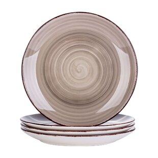 VANCASSO 27cm Porcelain China Dinner Plate (Set of 4)