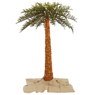 BAYOU BREEZE 72'' Faux Palm Tree in Metal Freestanding