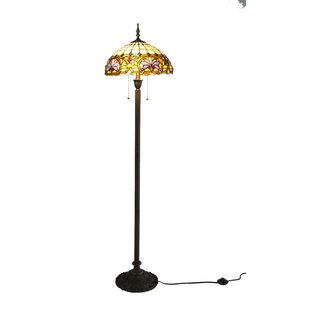 WORLD MENAGERIE Tiffany Style Elegant Floor Lamp 16-Inch Shade