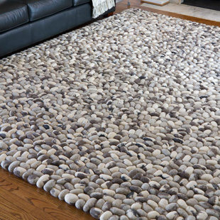 GEORGE OLIVER Bartletto Handmade Flatweave Wool Gray Rug
