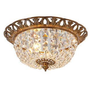 HOUSE OF HAMPTON® Rohan Crystal Flush Mount