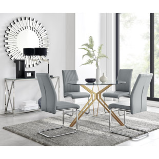 CANORA GREY Eubanks Dining Set with 4 Chairs
