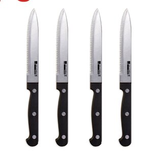 Ronco 4 Piece High Carbon Stainless Steel Steak Knife Set (Set of 4)