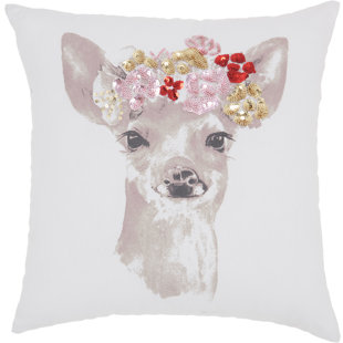 GEMMA VIOLET Knaresborough Appliqued Throw Pillow