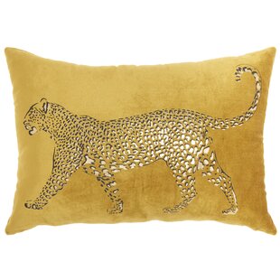 DARYA HOME Appliqued Cotton Throw Pillow